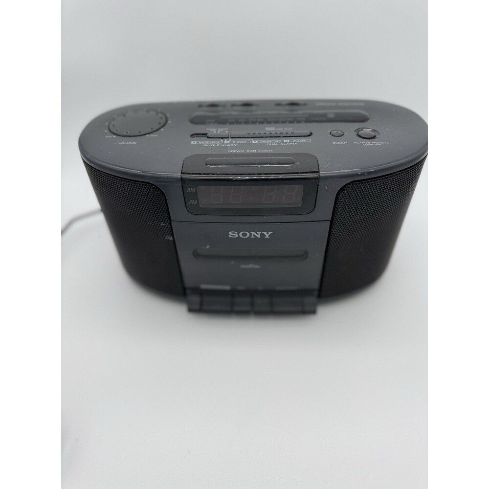 Sony Dream Machine - Cassette Player, ICF-CS650 AM/FM Alarm Clock Radio, Aux In